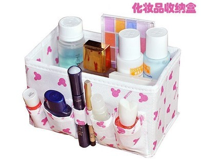 【熱銷 桌面收納盒 收納盒批發(fā) 可折疊化妝品收納盒】價(jià)格,廠家,圖片,收納箱、收納盒,浙江匯集箱包-